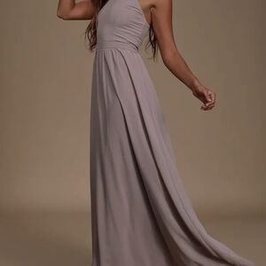 Lulu's One Shoulder Lavender Dress